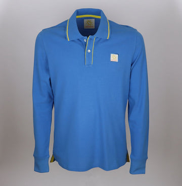 Polo a Maniche Lunghe Elegante Light Blue - Comfort e Stile Raffinato