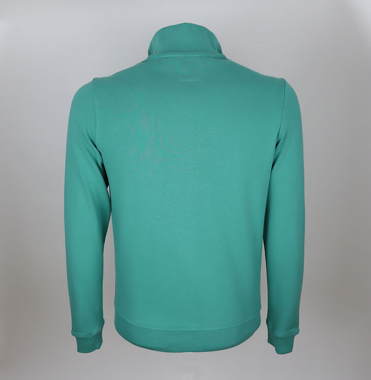 Green Long Sleeve Sweatshirt With ZIP