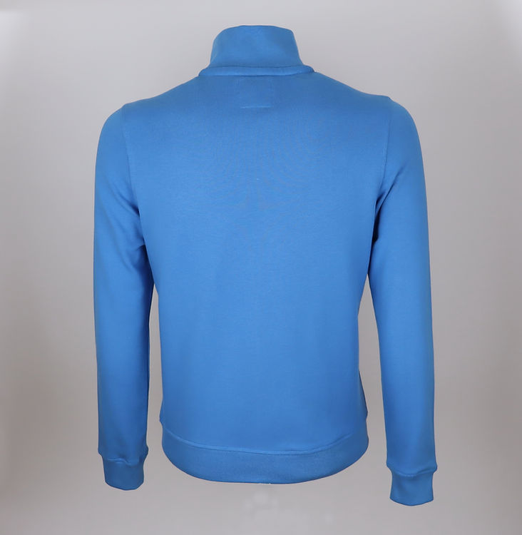 LightBlue Long Sleeve Sweatshirt With ZIP